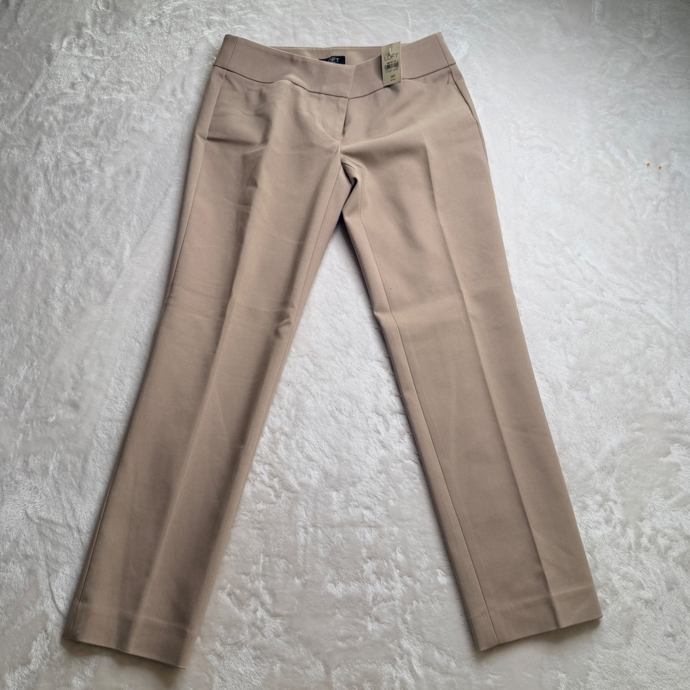 Ann Taylor Loft Marisa Straight Pants 00P Tan Beige Career Work Office NWT